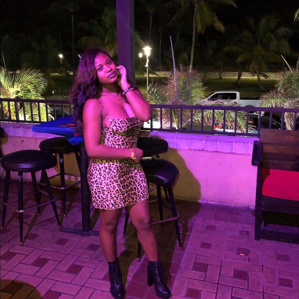 Leopard print Mini dress